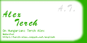 alex terch business card